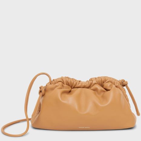 Women's Mansur Gavriel Mini Cloud Clutch Bags Light Brown | AU M594MJ